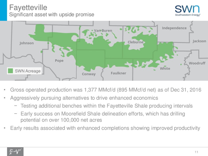 Q1 2017 Earnings Presentation – Southwestern Energy Co. – slide 11