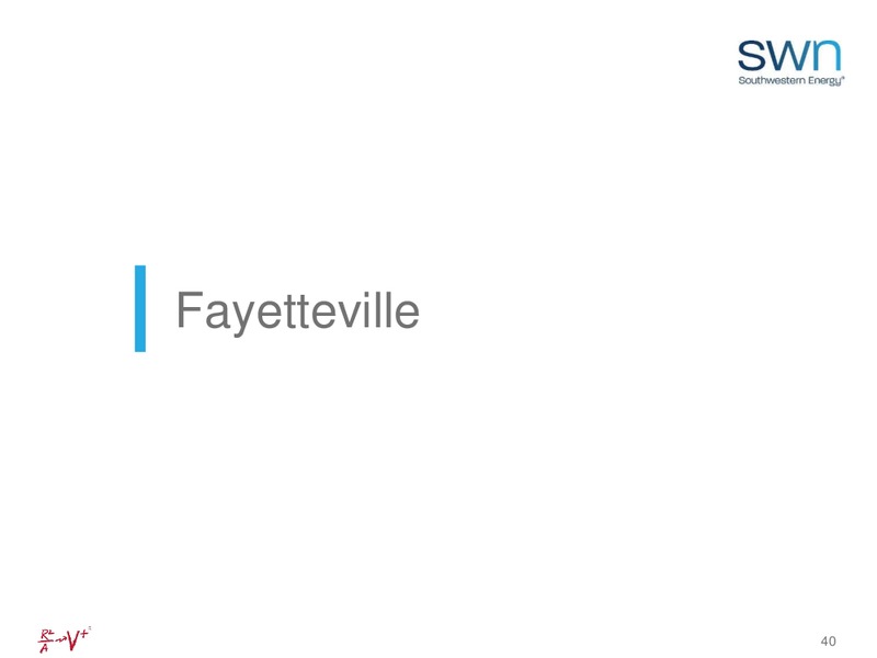 May 2018 Investor Update – Southwestern Energy Co. – slide 40