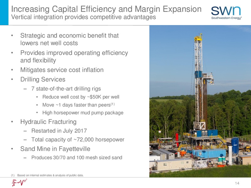 2Q 2017 Earnings Update – Southwestern Energy Co. – slide 14