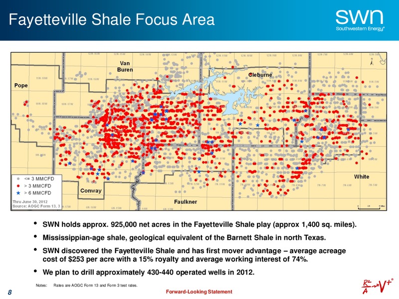 August 2012 Update – Southwestern Energy Co. – slide 8