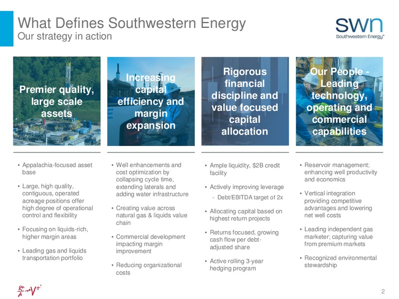 Q3 2018 Company Presentation – Southwestern Energy Co. – slide 2