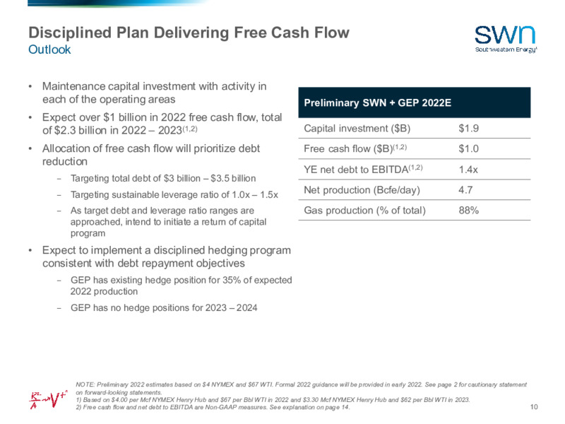 Acquisition of GEP Haynesville – Southwestern Energy Co. – slide 9