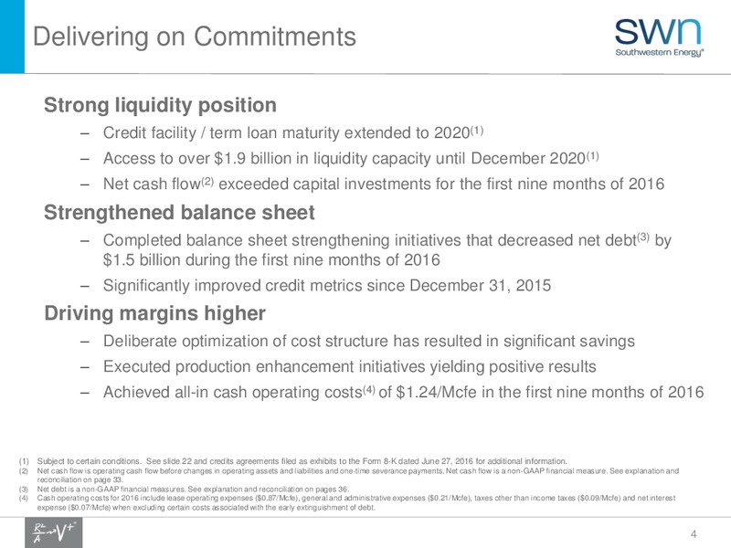 Q4 2016 Results – Southwestern Energy Co. – slide 4
