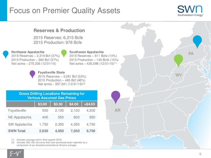 Q4 2016 Results – Southwestern Energy Co. – slide 9