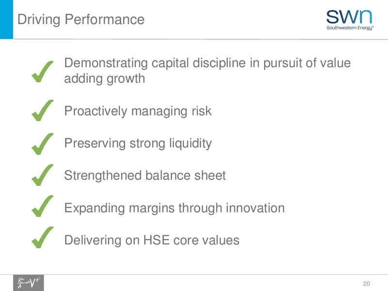 Q4 2016 Update – Southwestern Energy Co. – slide 20
