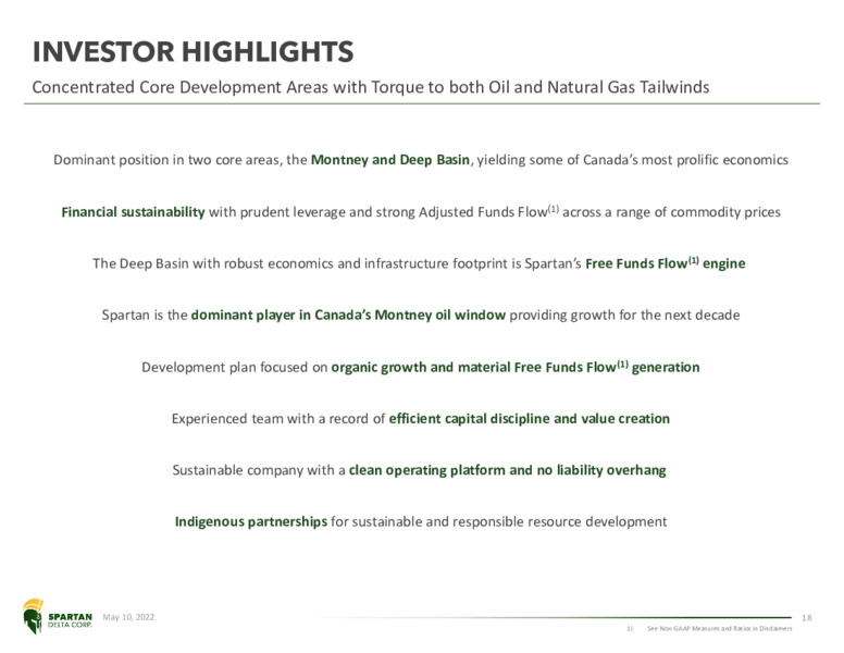 May 2022 Investor Presentation – Spartan Delta Corp. – slide 18