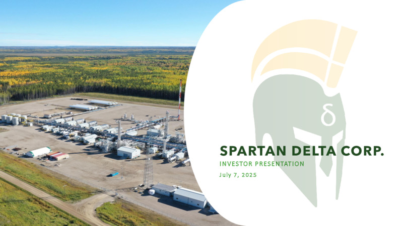 July 2025 Investor Presentation – Spartan Delta Corp. – slide 1