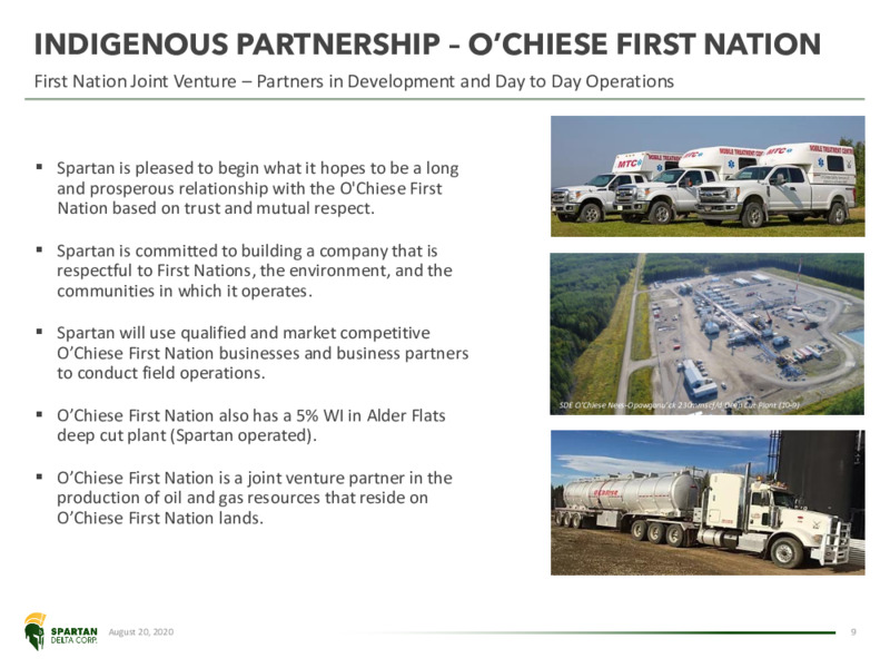 August 2020 Investor Presentation – Spartan Delta Corp. – slide 9