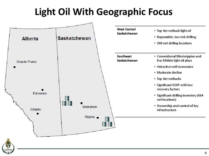May 2016 Corporate Presentation – Spartan Energy Corp. – slide 3