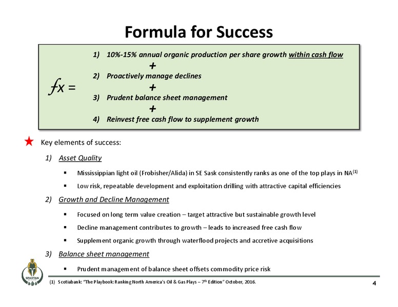 May 2017 Corporate Presentation – Spartan Energy Corp. – slide 4