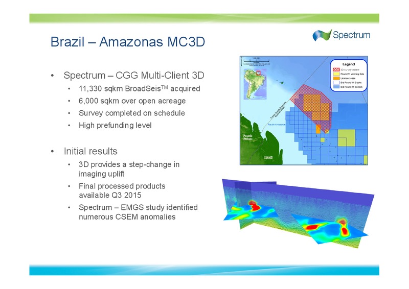 Q3 2014 EARNINGS CALL – Spectrum Asa – slide 15