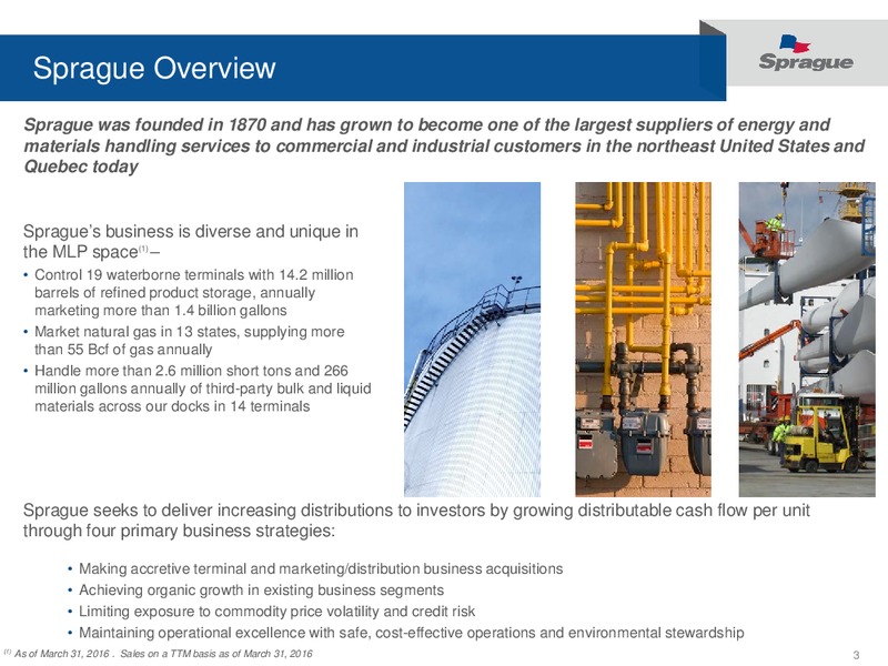 May 2016 Investor Update – Sprague Resources Lp – slide 2
