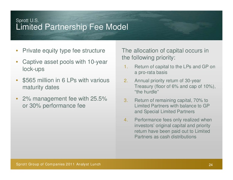 ANALYST LUNCH – Sprott Resources Corporation – slide 24