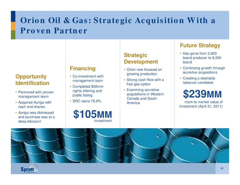 ANALYST LUNCH – Sprott Resources Corporation – slide 40