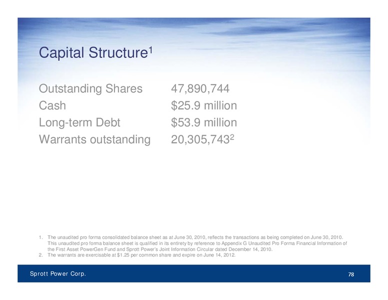 ANALYST LUNCH – Sprott Resources Corporation – slide 75