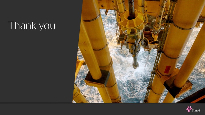 Q3 2016 Results – Statoil – slide 9