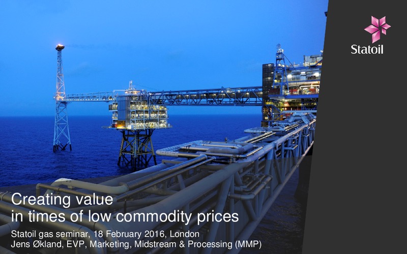 February 2016 Investor Presentation – Statoil – slide 1