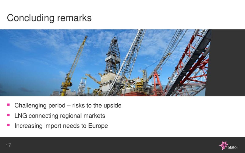 February 2016 Investor Presentation – Statoil – slide 17