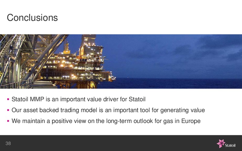 February 2016 Investor Presentation – Statoil – slide 38