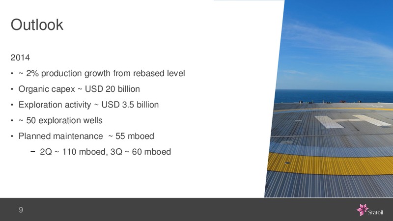 Q1 2014 – Statoil – slide 9