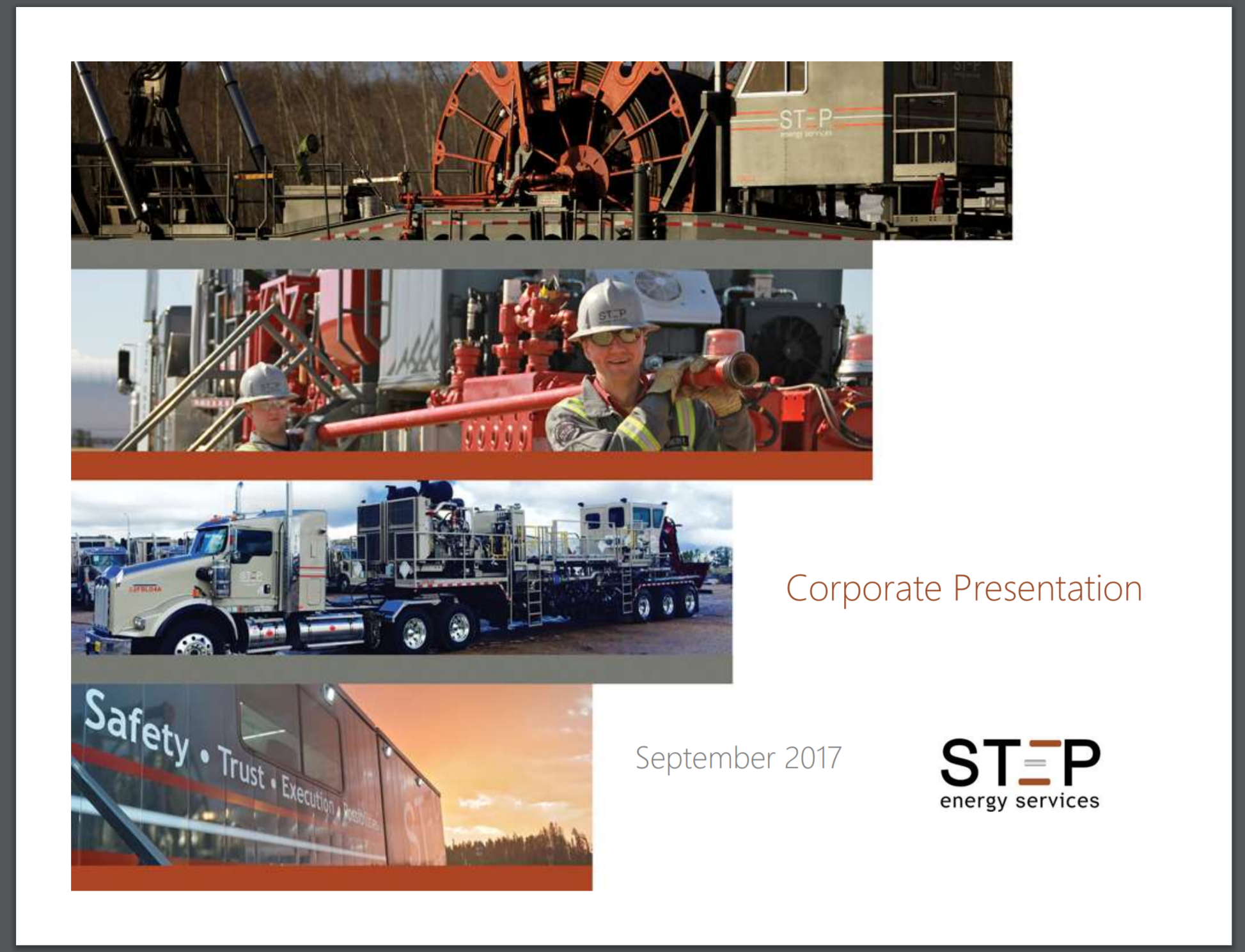 September 2017 Investor Presentation – Step Energy Services Ltd – slide 1