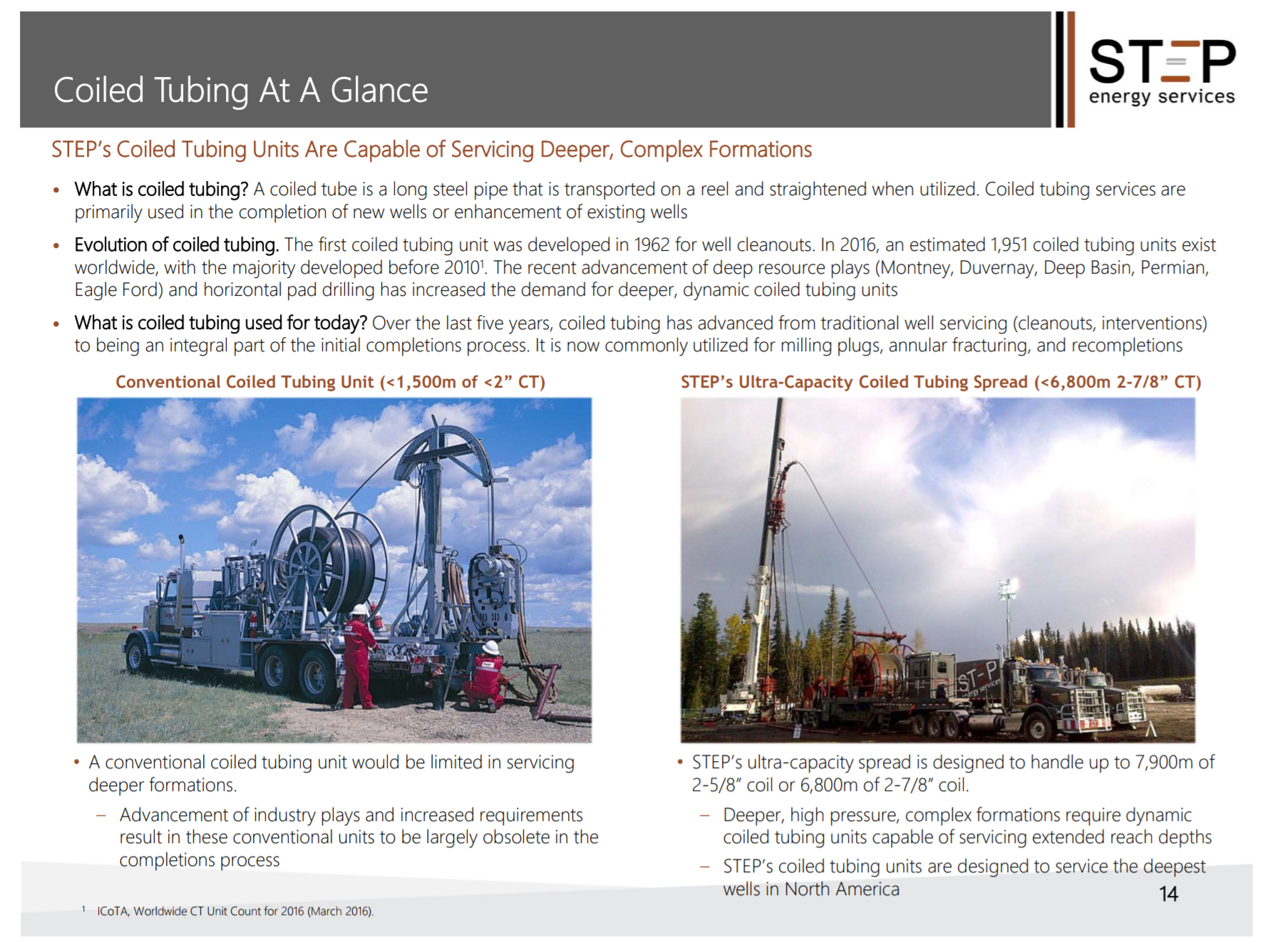 September 2017 Investor Presentation – Step Energy Services Ltd – slide 11