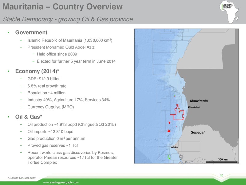 February 2016 Corporate Presentation – Sterling Energy – slide 19