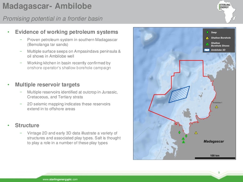 March 2016 Corporate Presentation – Sterling Energy – slide 9