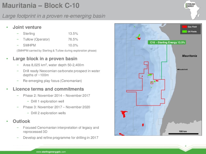 July 2016 Corporate Presentation – Sterling Energy – slide 3