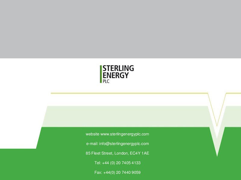 Oil Capital Conference – Sterling Energy – slide 21