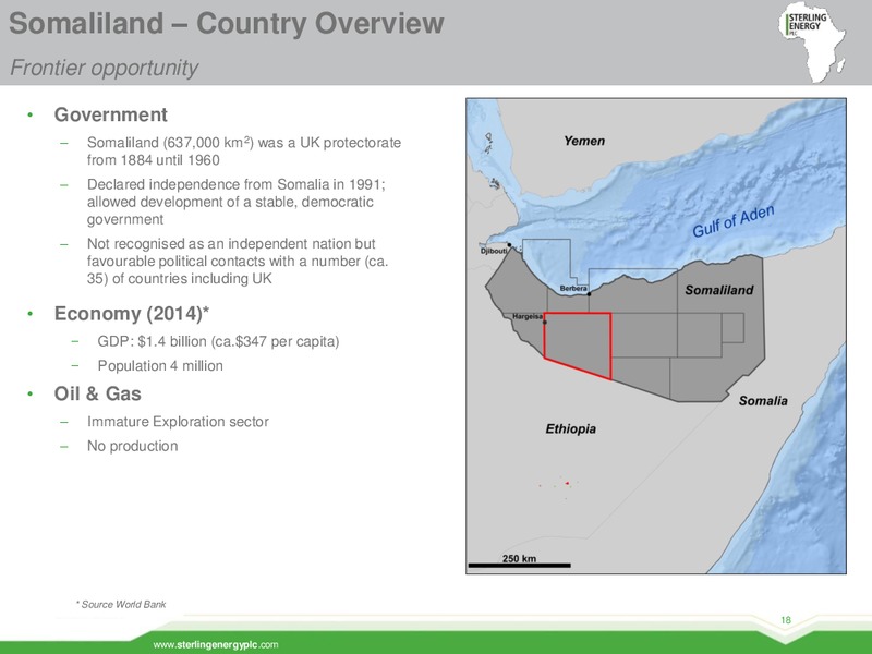 October 2016 Corporate Presentation – Sterling Energy – slide 17