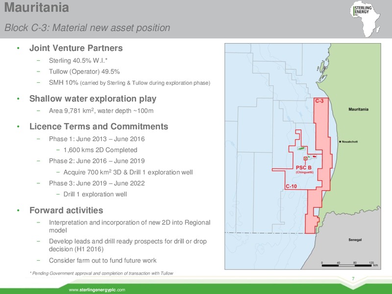 June 2015 Investor Presentation – Sterling Energy – slide 6