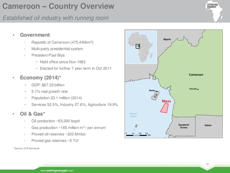 June 2015 Investor Presentation – Sterling Energy – slide 14