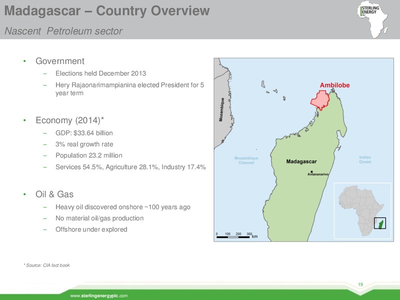 June 2015 Investor Presentation – Sterling Energy – slide 18