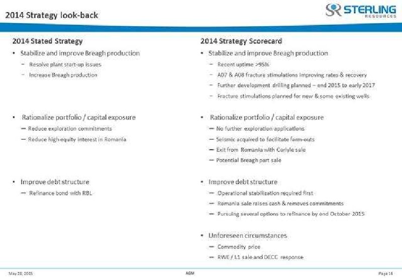 May 2015 Investor Presentation – Sterling Resources Ltd. – slide 17