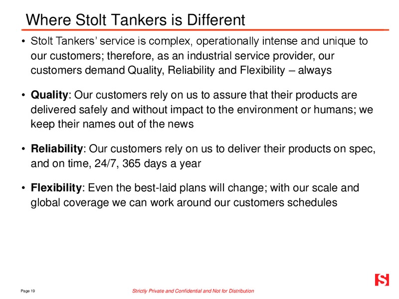 MAY 2015 INVESTOR PRESENTATION – Stolt-Nielsen Limited – slide 18