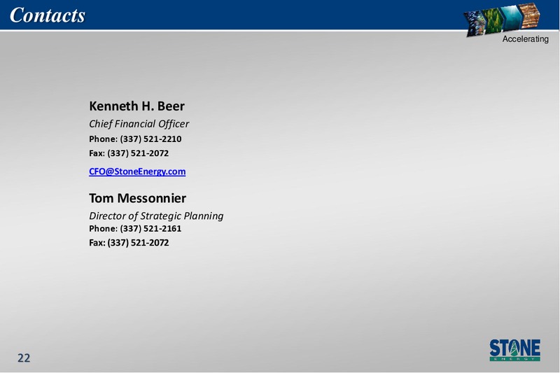 Howard Weils 41st Annual Energy Conference – Stone Energy Corp. – slide 20