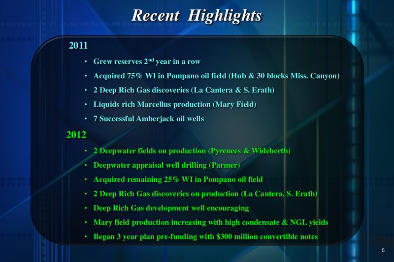 Global Hunter Securities 100 Energy Conference – Stone Energy Corp. – slide 6