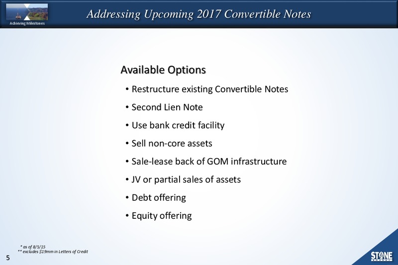 Barclays Capital CEO Energy Power Conference – Stone Energy Corp. – slide 4