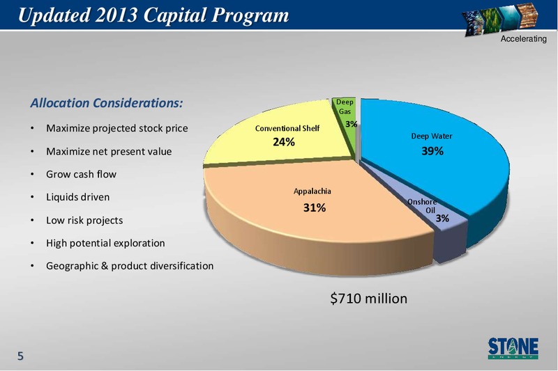 Barclays Capital CEO Energy Power Conference – Stone Energy Corp. – slide 5