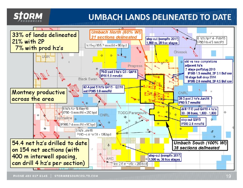 March 2017 Corporate Update – Storm Resources Ltd. – slide 19