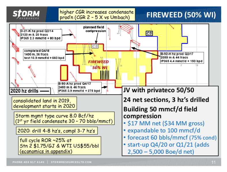 March 2020 Investor Presentation – Storm Resources Ltd. – slide 11