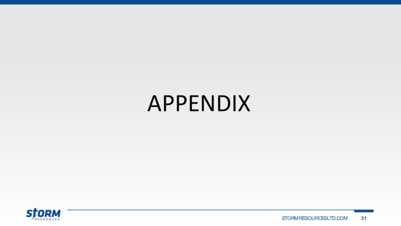 December 2021 Corporate Presentation – Storm Resources Ltd. – slide 31