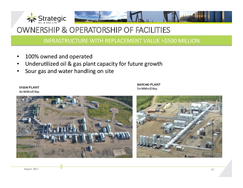 August 2017 Corporate Presentation – Strategic Oil & Gas Ltd. – slide 10