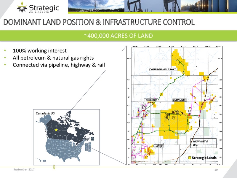 September 2017 Corporate Presentation – Strategic Oil & Gas Ltd. – slide 9
