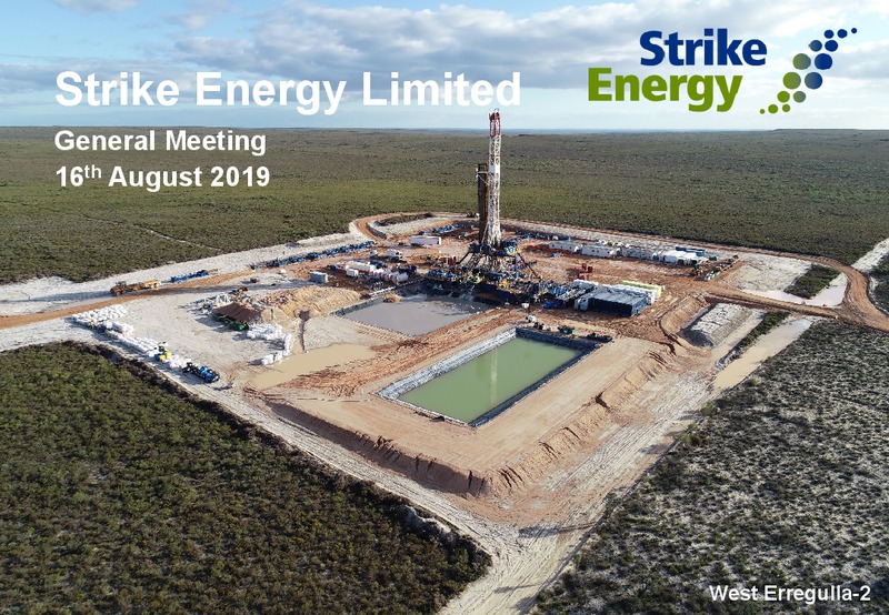 Annual General Meeting Presentation – Strike Energy Ltd – slide 1
