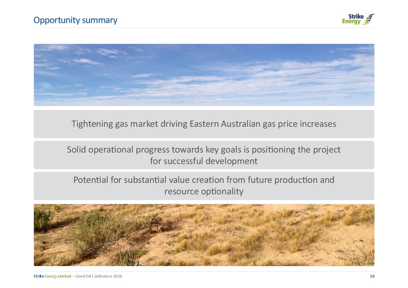 Good Oil Conference – Strike Energy Ltd – slide 16
