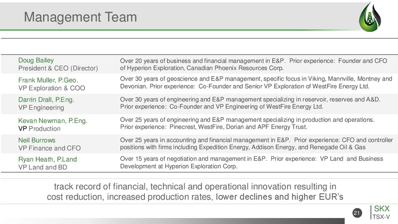 June 2015 Corporate Presentation – Striker Exploration Corp – slide 21