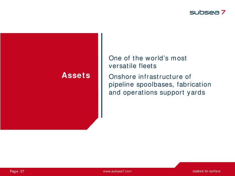 FULL YEAR 2014 EARNINGS CALL – Subsea 7 Sa – slide 36
