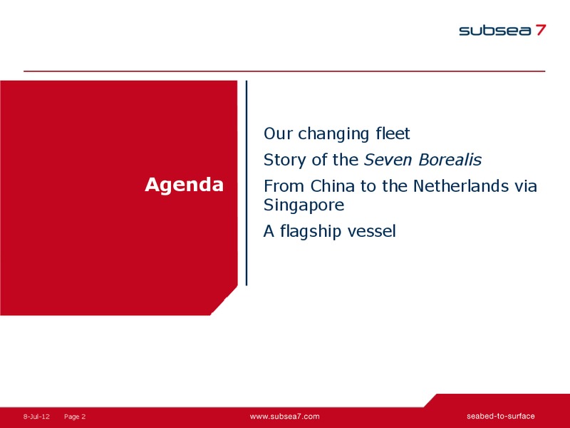 SEVEN BOREALIS FIELDTRIP – Subsea 7 Sa – slide 15